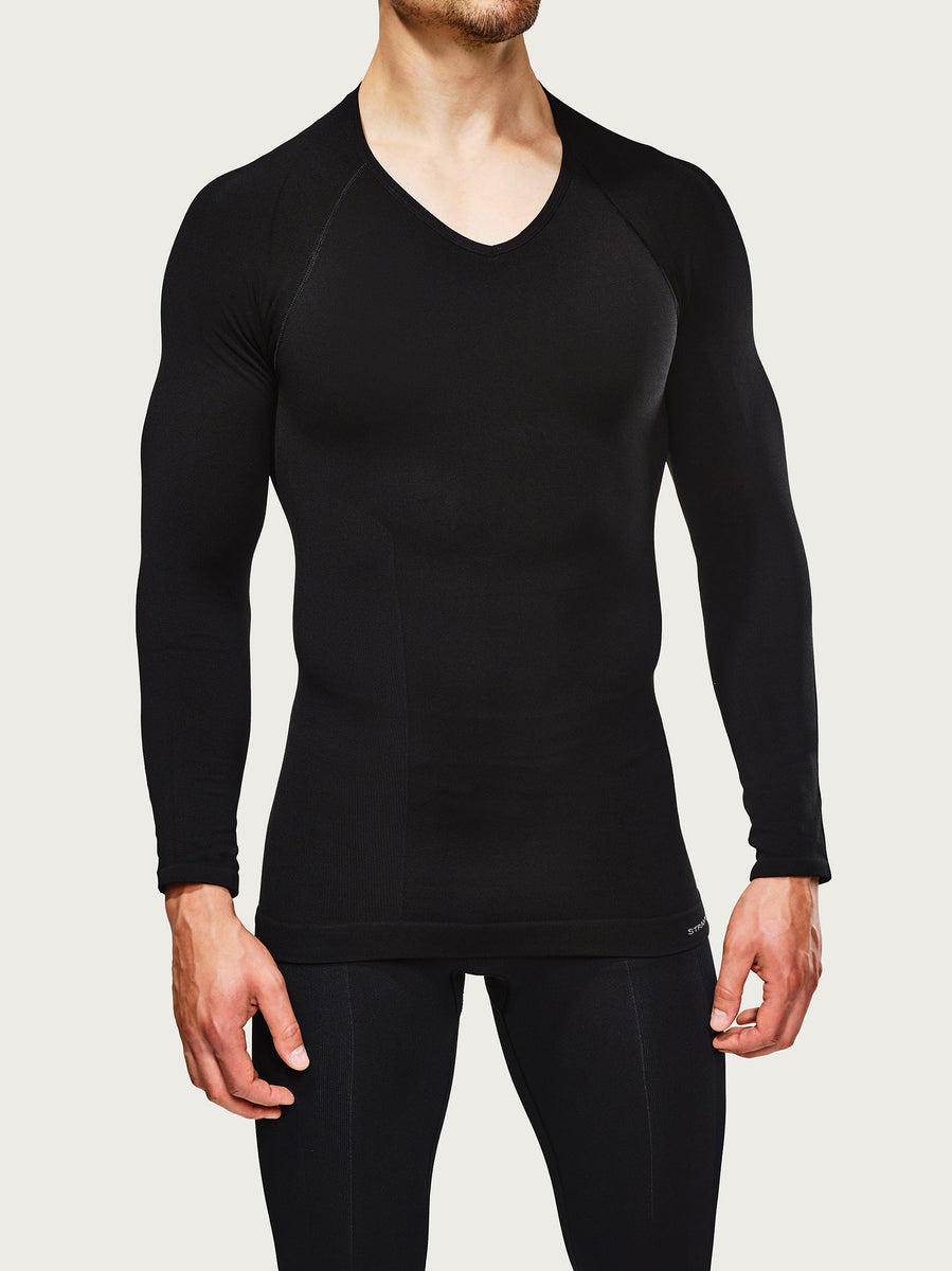 V-Neck Compression Longsleeve – STRAMMER MAX