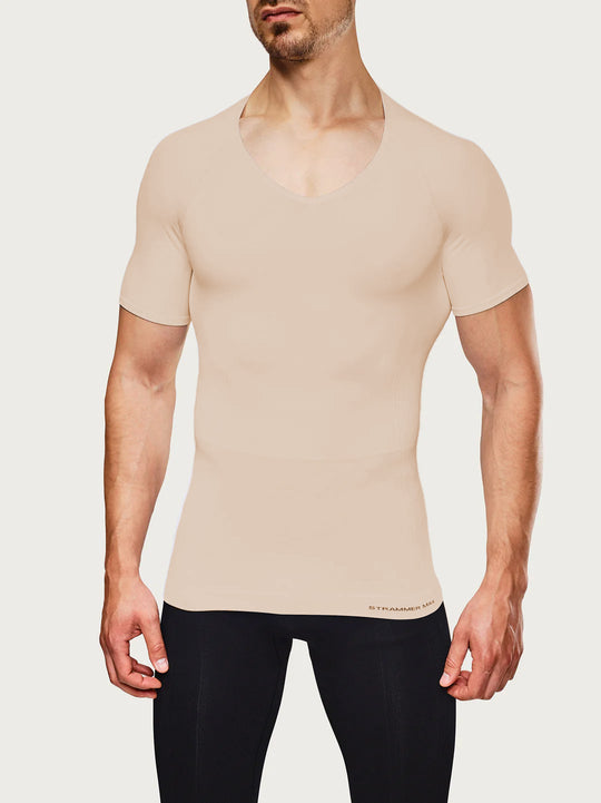 Deep V-Neck Compression Shirt Breeze
