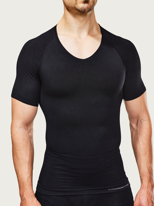 Deep V-Neck Compression Shirt Breeze