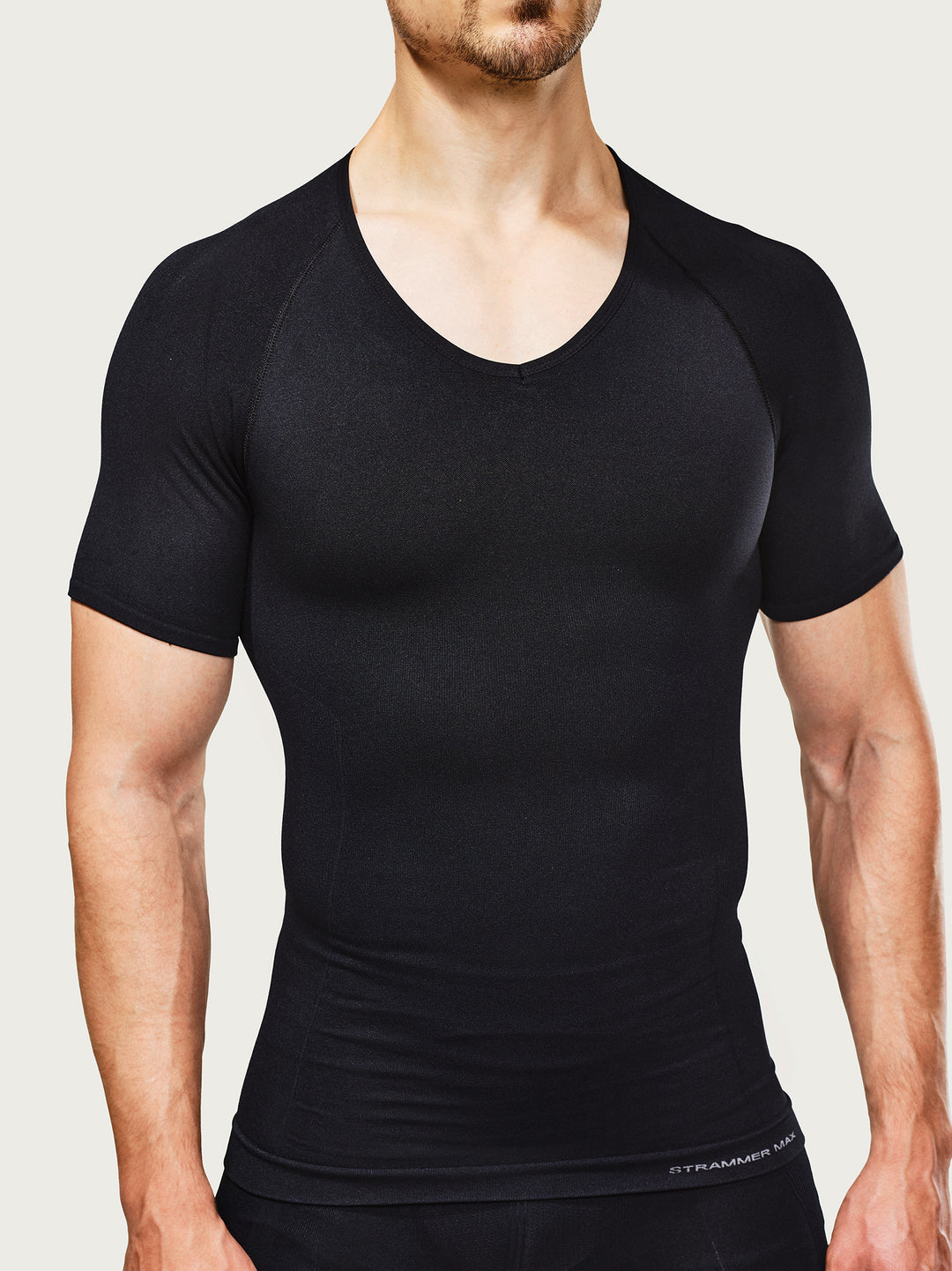 Deep V Neck Compression Shirt Breeze STRAMMER MAX PERFORMANCE